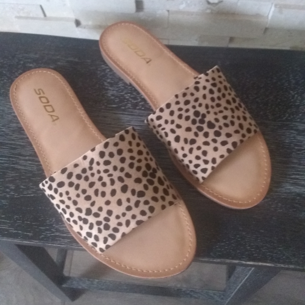 Cheetah Slip On Sandal